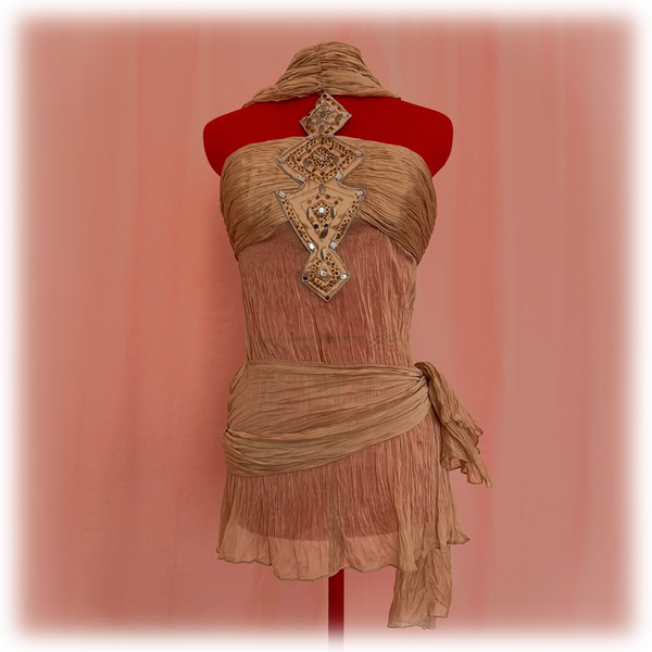 Beaded Top with Shawl